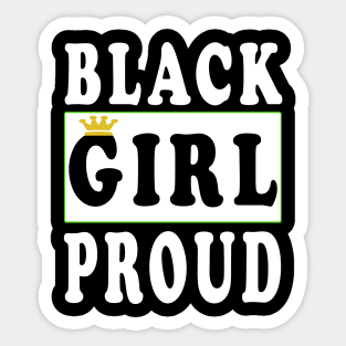 Black Girl Proud Black Lives Matter Sticker